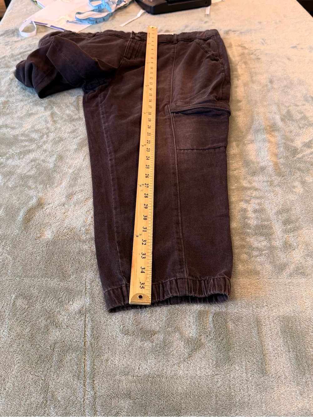NWT Sonoma Goods for Life Women’s Capri Cargo Pants Gray Size 16 Mid Rise - Picture 12 of 13